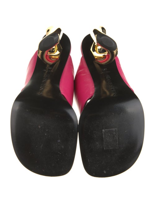 J.W. Anderson Leather Crystal Embellishments Slides