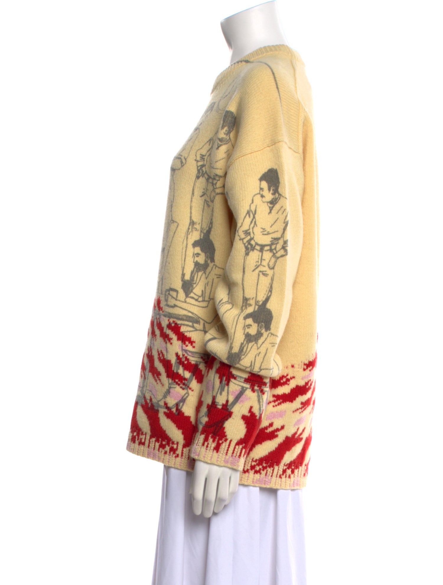 J.W. Anderson Virgin Wool Printed Sweater w/ Tags