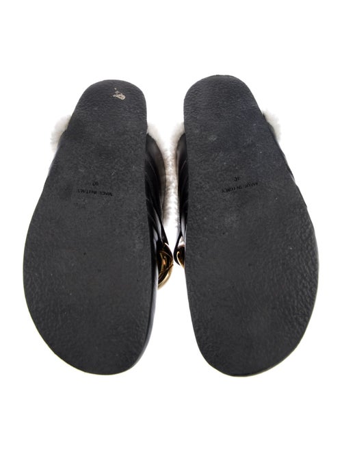 J.W. Anderson Leather Chain-Link Accents Mules