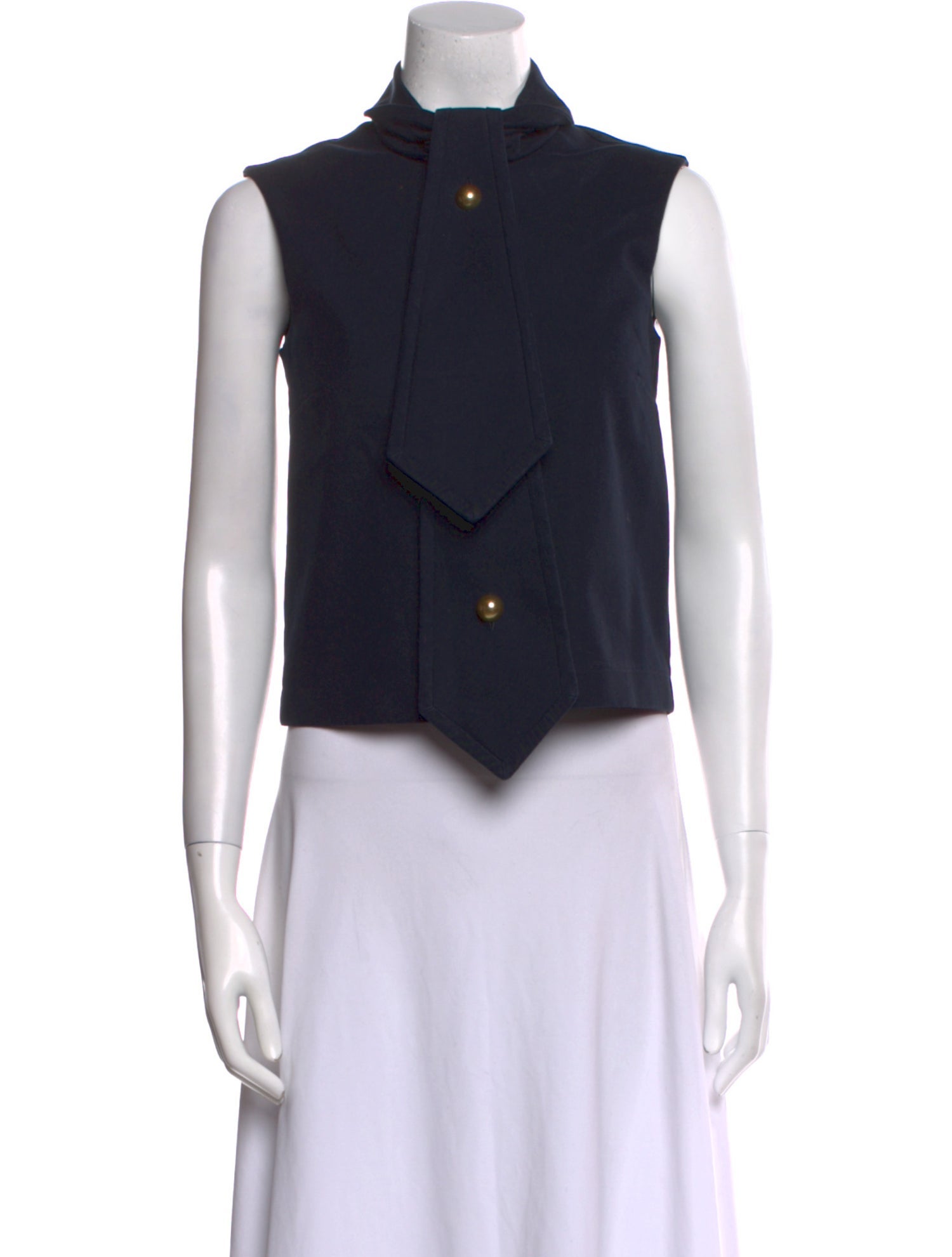 J.W. Anderson Mock Neck Sleeveless Crop Top