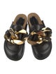 J.W. Anderson Leather Chain-Link Accents Mules