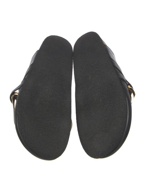 J.W. Anderson Leather Chain-Link Accents Mules