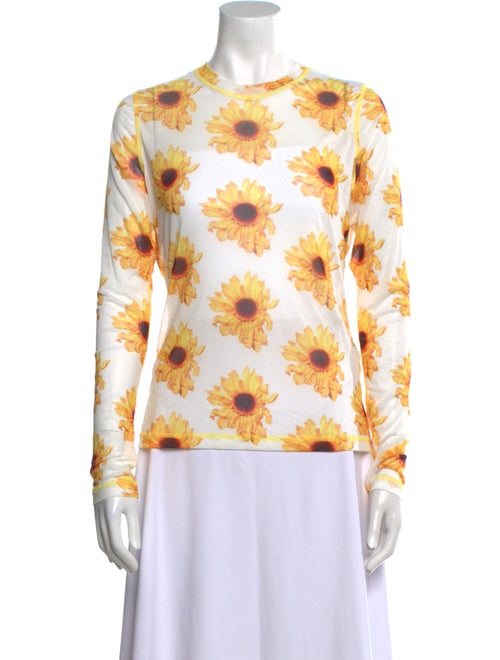 J.W. Anderson Floral Print Crew Neck Blouse