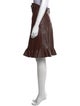 J.W. Anderson Leather Knee-Length Skirt