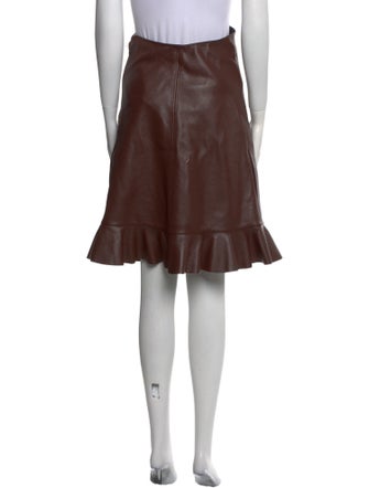 J.W. Anderson Leather Knee-Length Skirt