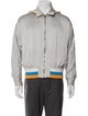 J.W. Anderson Silk Striped Bomber Jacket