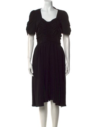 J.W. Anderson Scoop Neck Midi Length Dress