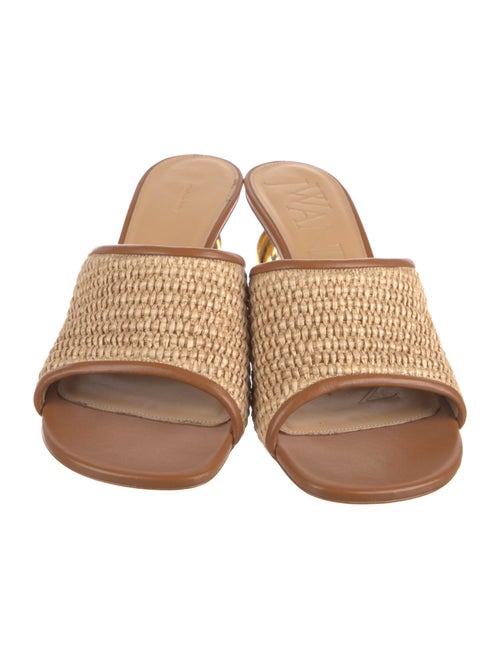 J.W. Anderson Leather Colorblock Pattern Slides