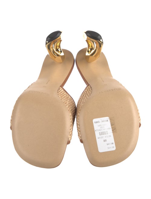 J.W. Anderson Leather Colorblock Pattern Slides