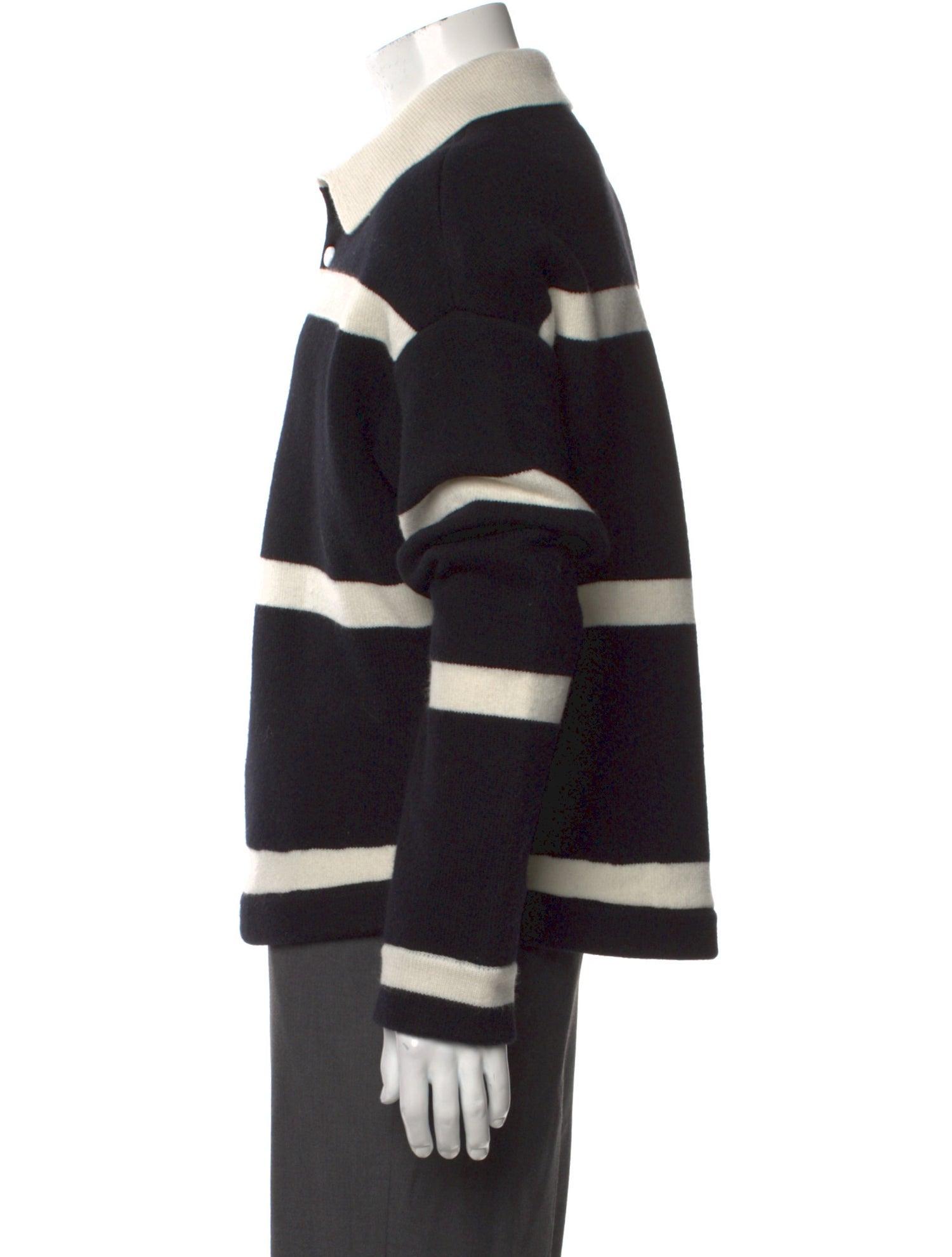J.W. Anderson Striped Collar Polo Sweater
