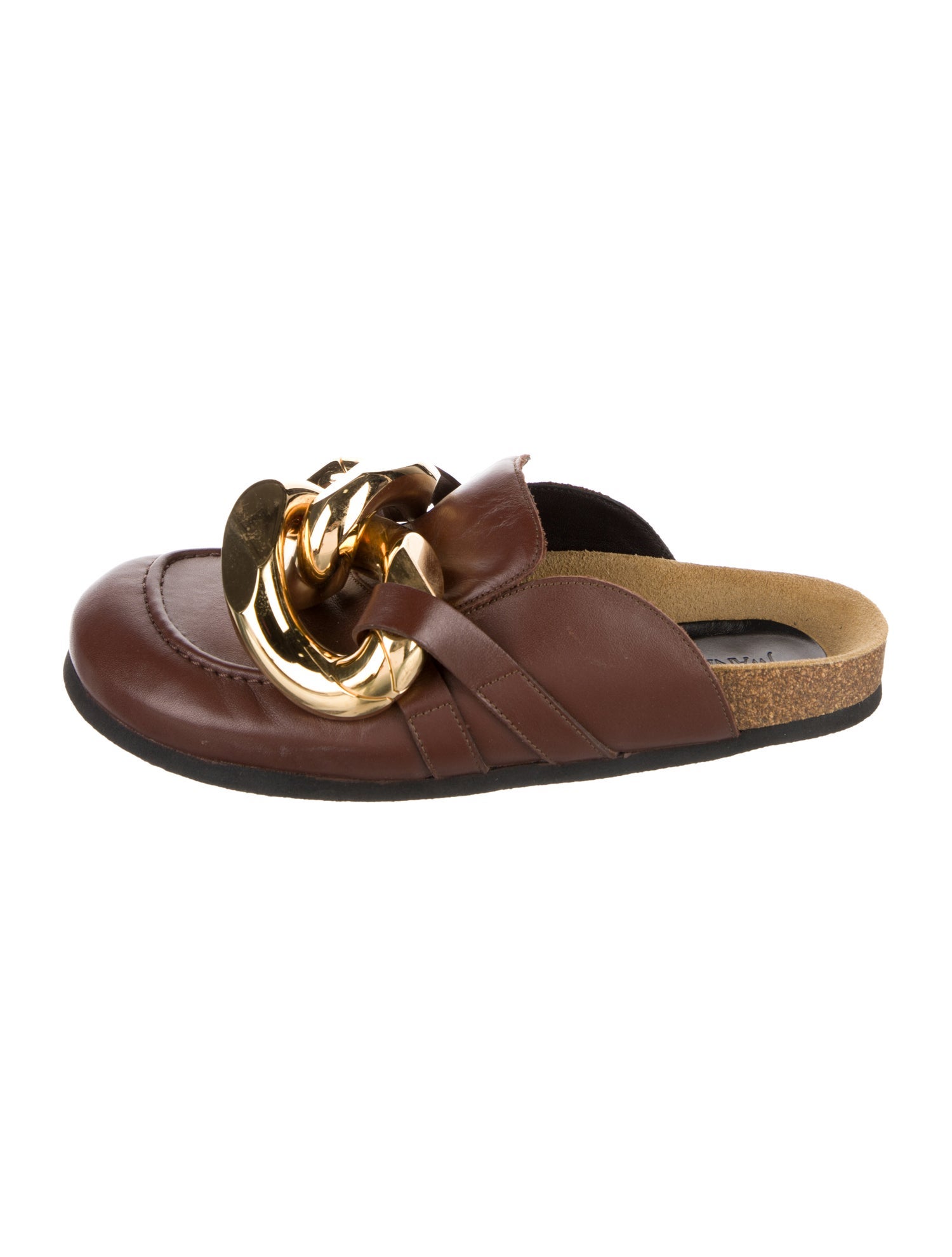 J.W. Anderson Leather Chain-Link Accents Mules