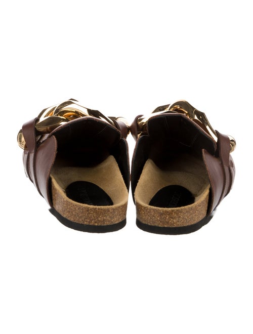 J.W. Anderson Leather Chain-Link Accents Mules