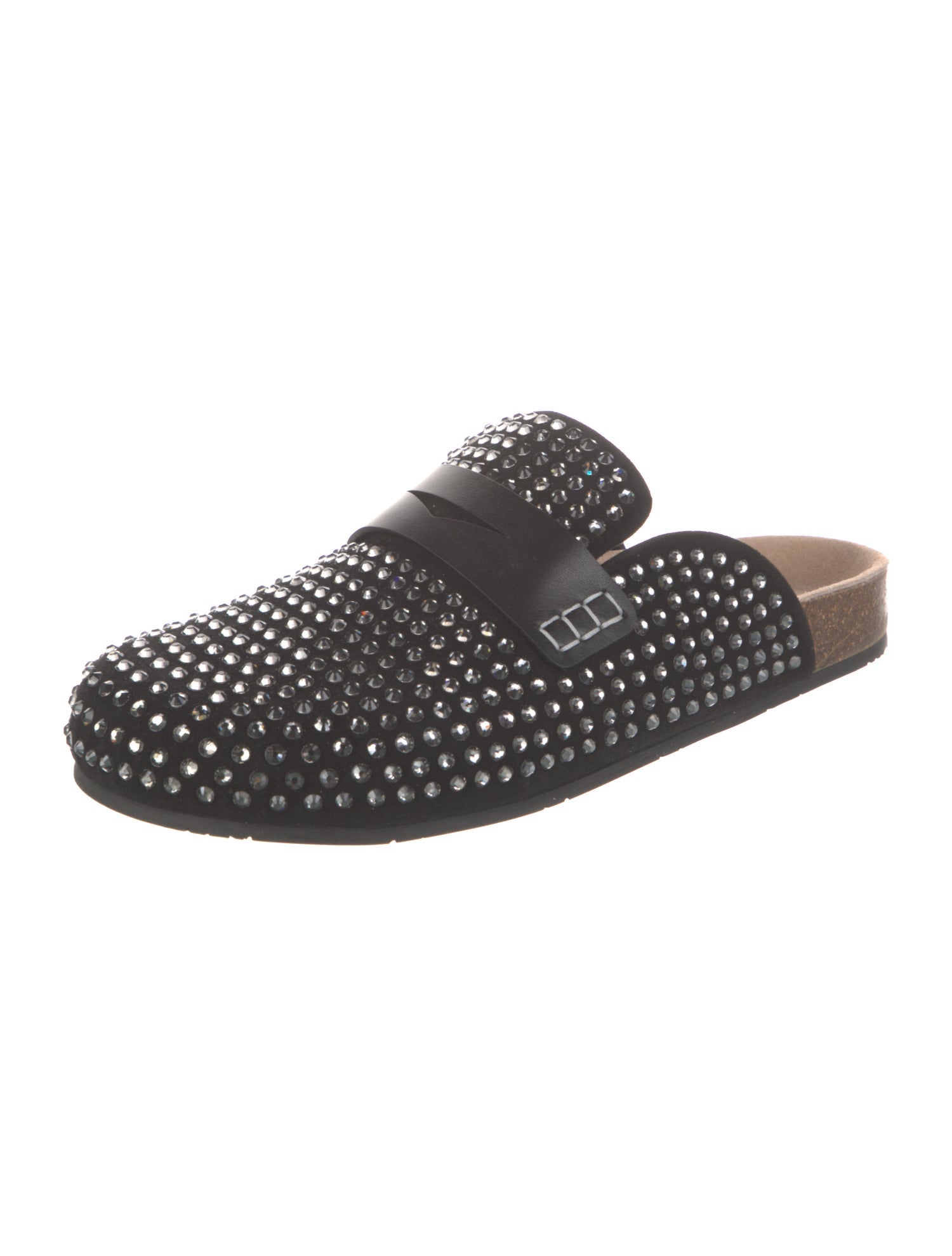 J.W. Anderson Leather Crystal Embellishments Mules w/ Tags