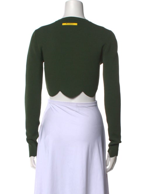 J.W. Anderson Crew Neck Long Sleeve Crop Top