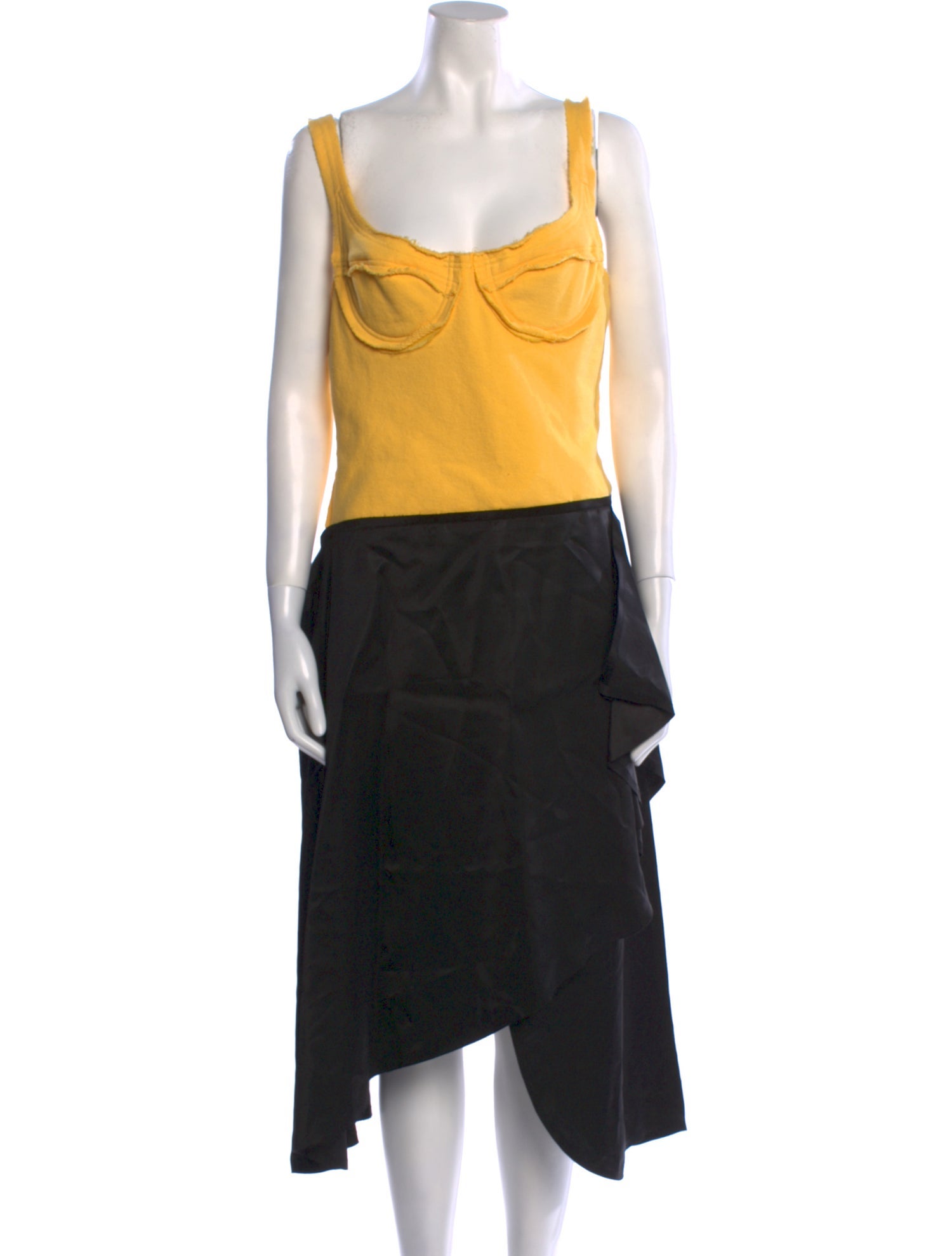 J.W. Anderson Colorblock Pattern Midi Length Dress