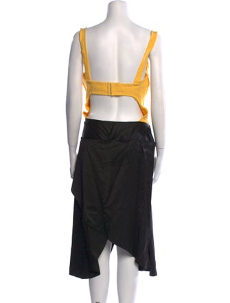 J.W. Anderson Colorblock Pattern Midi Length Dress