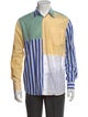 J.W. Anderson Striped Long Sleeve Dress Shirt