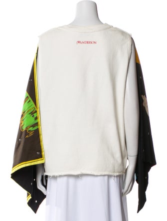 J.W. Anderson Printed Bateau Neckline Sweatshirt