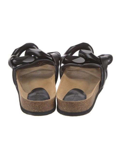 J.W. Anderson Leather Chain-Link Accents Slides