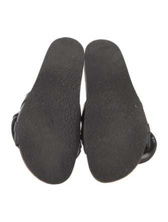 J.W. Anderson Leather Chain-Link Accents Slides