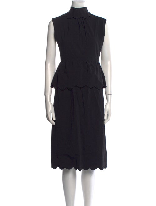 J.W. Anderson Mock Neck Midi Length Dress