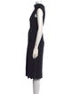 J.W. Anderson Mock Neck Midi Length Dress