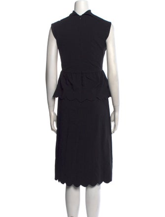 J.W. Anderson Mock Neck Midi Length Dress