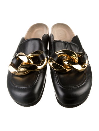 J.W. Anderson Leather Chain-Link Accents Mules