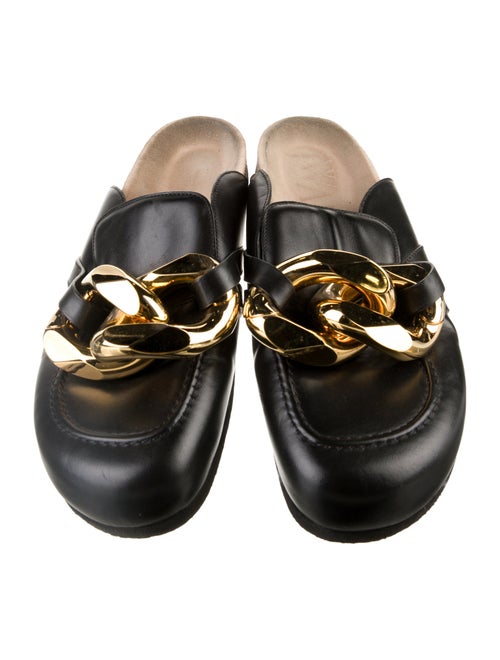 J.W. Anderson Leather Chain-Link Accents Mules