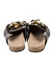 J.W. Anderson Leather Chain-Link Accents Mules