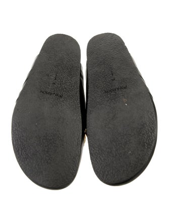 J.W. Anderson Leather Chain-Link Accents Mules