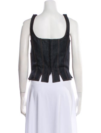 J.W. Anderson V-Neck Sleeveless Crop Top