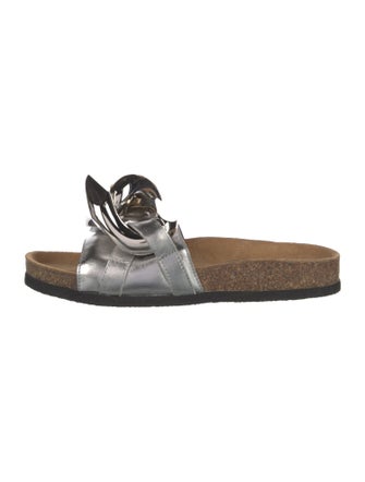 J.W. Anderson Leather Chain-Link Accents Slides