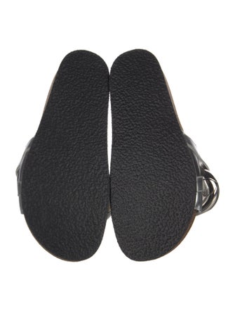 J.W. Anderson Leather Chain-Link Accents Slides