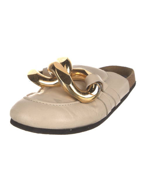 J.W. Anderson Leather Chain-Link Accents Mules