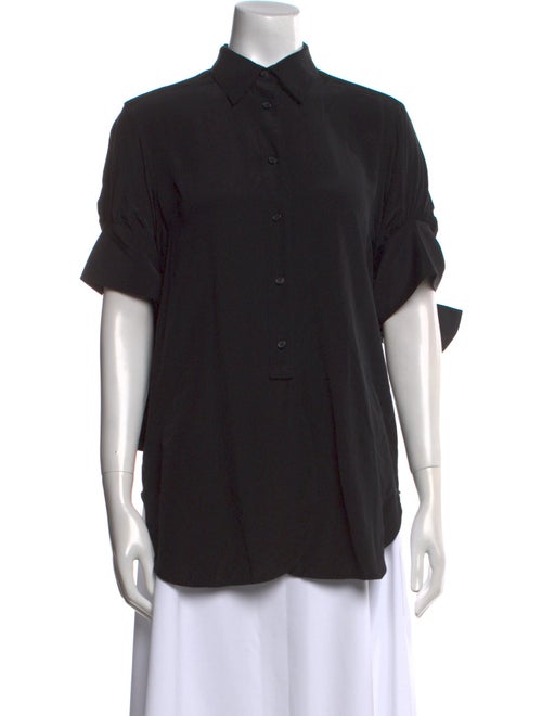 J.W. Anderson Silk Short Sleeve Button-Up Top