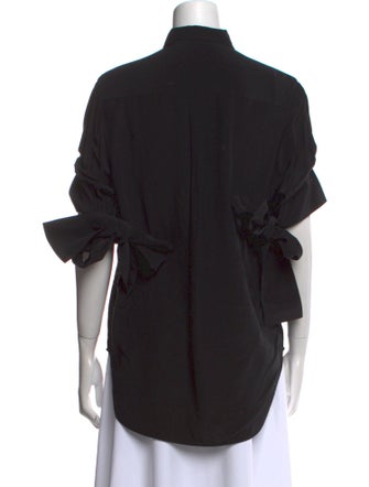 J.W. Anderson Silk Short Sleeve Button-Up Top