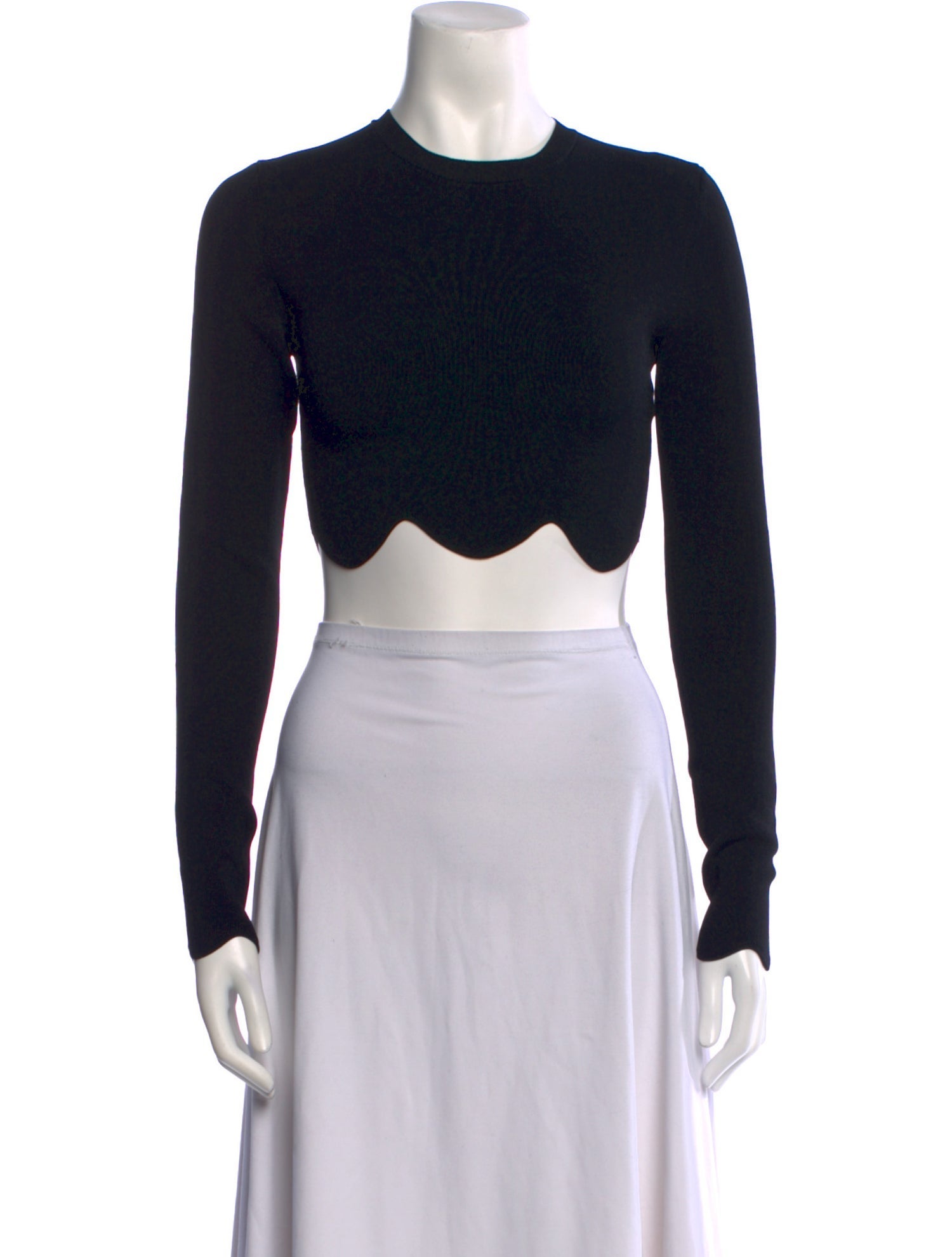 J.W. Anderson Crew Neck Long Sleeve Crop Top w/ Tags