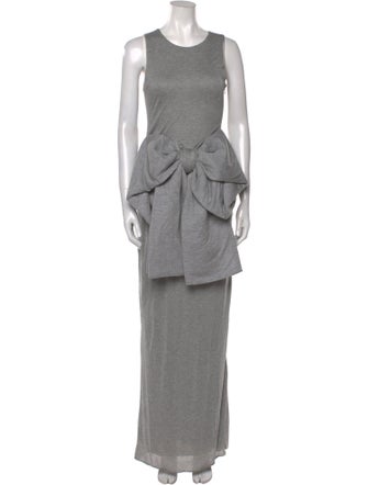 J.W. Anderson Scoop Neck Long Dress