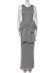 J.W. Anderson Scoop Neck Long Dress