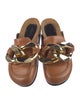 J.W. Anderson Leather Chain-Link Accents Mules