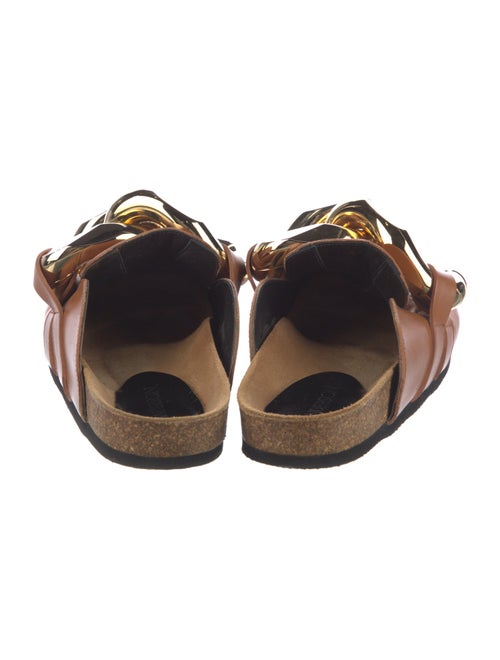 J.W. Anderson Leather Chain-Link Accents Mules
