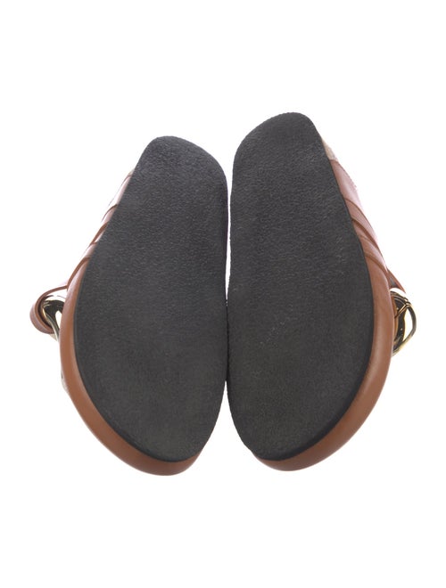 J.W. Anderson Leather Chain-Link Accents Mules