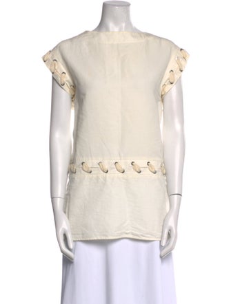 J.W. Anderson Bateau Neckline Short Sleeve Blouse