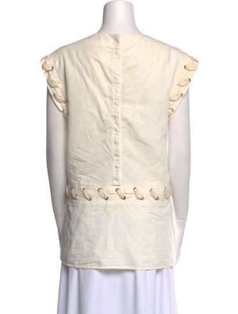 J.W. Anderson Bateau Neckline Short Sleeve Blouse