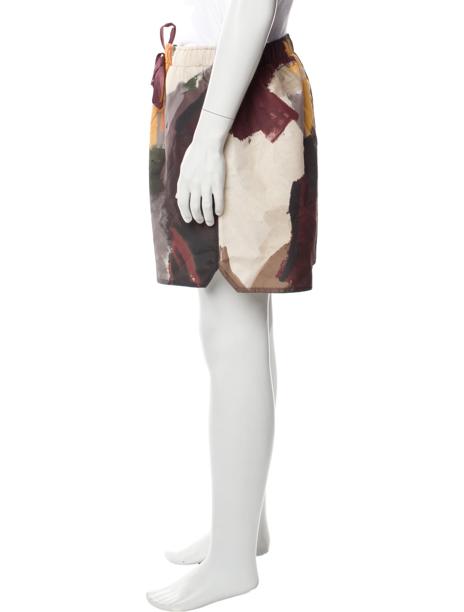 J.W. Anderson Colorblock Pattern Embroidered Accent Swim Trunks w/ Tags