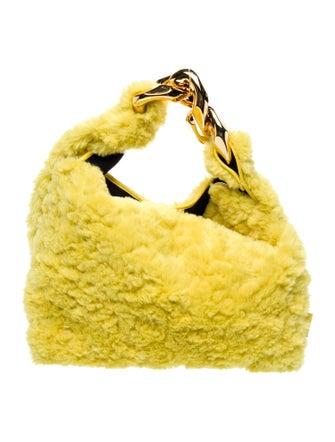 J.W. Anderson Faux Fur Top Handle Bag