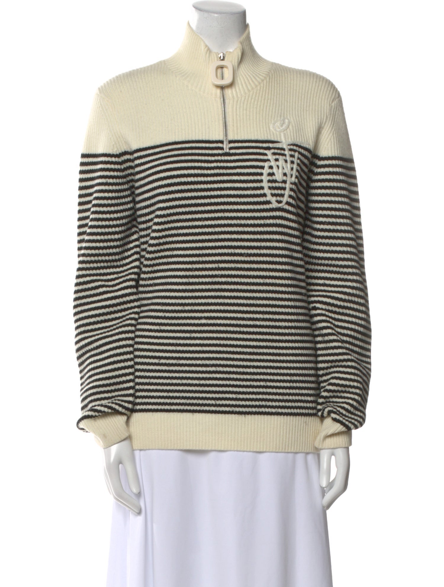 J.W. Anderson Merino Wool Striped Sweatshirt