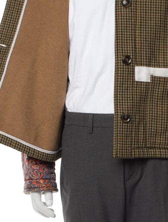 J.W. Anderson Wool Plaid Print Trucker Jacket