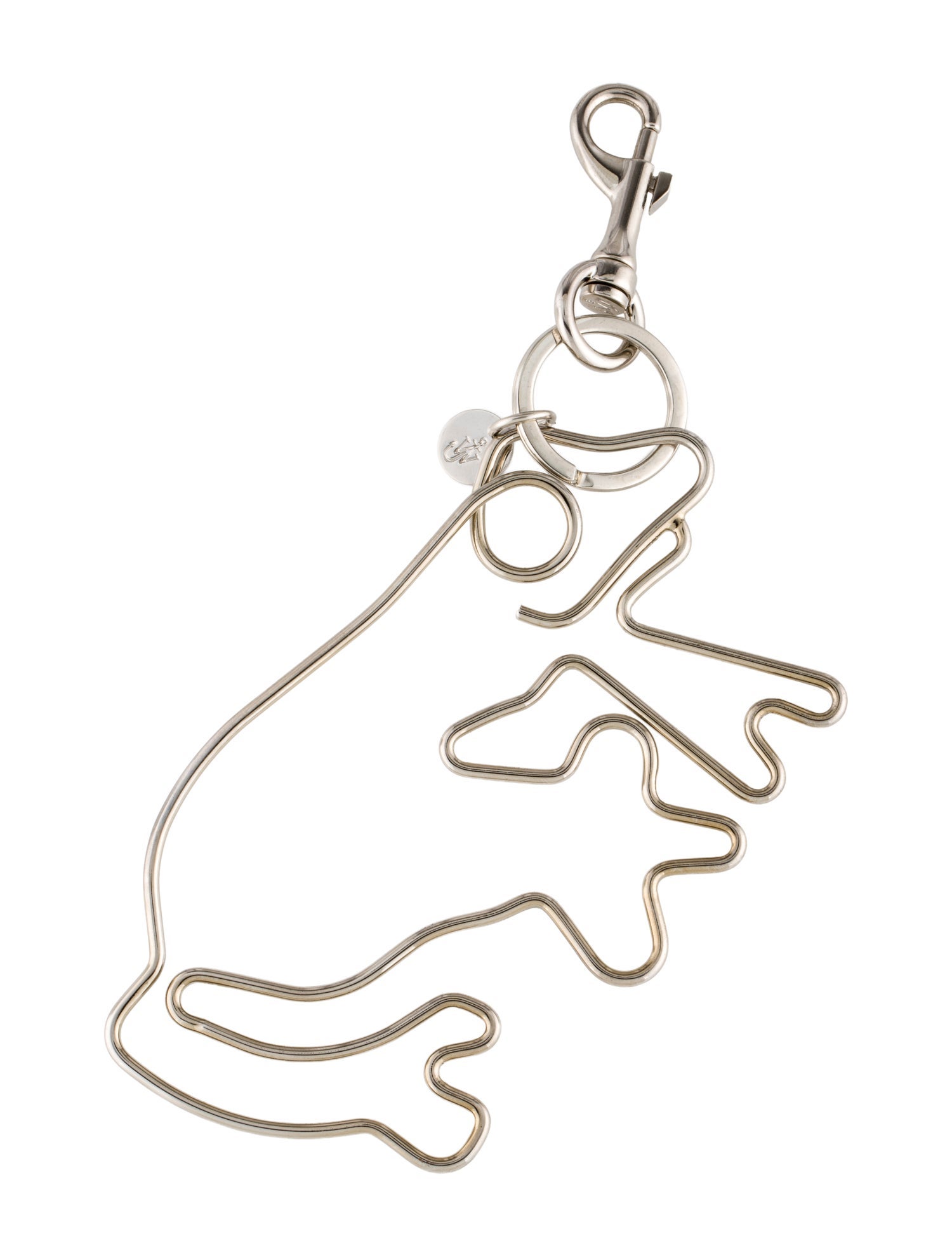 J.W. Anderson Silver-tone Metal Keychain w/Tags